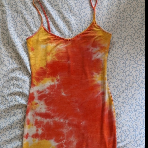 Pie Dye Collection, the Sunset midi bodycon dress, small - Picture 6 of 6